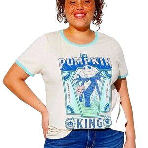 ❤️NWT VINTAGE TORRID NIGHTMARE BEFORE CHRISTMAS PUMPKIN KING HALLOWEEN TEE PLUS